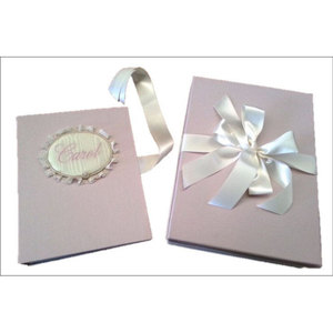 Álbum de Fotos de Boda con Cubierta de Tela Satinada, DIY de Alta Calidad con Caja - Product Image 3