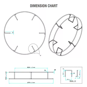 Carrete de cesta de alambre de 8,00mm de acero dulce con recubrimiento de polvo duradero construido para almacenamiento de cables de soldadura de alta resistencia gestión Industrial - Product Image 2