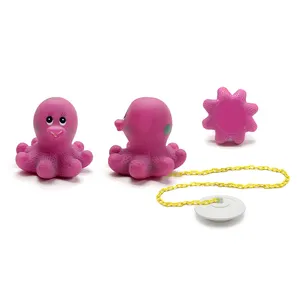 Kids Safe Bathtubs Bath Tube Plug Rubber Octopus Toy