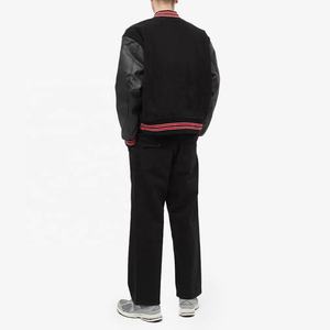 Blouson universitaire homme 2025 de haute qualité avec logo personnalisé, col montant, style urbain, color block, pour l'hiver, grandes tailles - Product Image 4