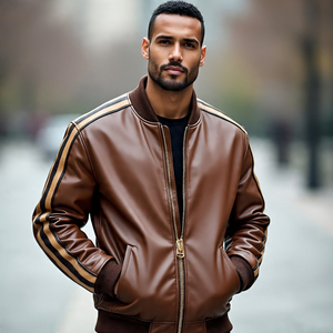 Pu Fashion <b>Leather</b> <b>Jacket</b> Men Standing Collar Biker <b>Leather</b> <b>Jackets</b> <b>Boys</b> Fashionable Custom <b>Leather</b> <b>Jackets</b> Comfort And Style - Product Image 3