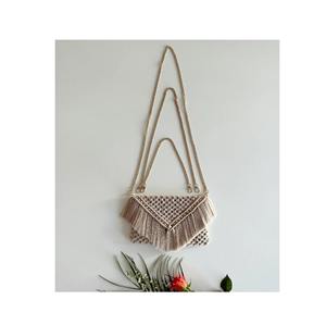 Elegant Design Natural Jute Pouch <b>Bags</b> With Chain Handle Custom Size Shape High Quality Handmade Canvas Tote Women Sacks - Product Image 4