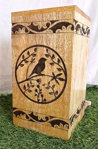 แฮนด์เมด Rosewood Urn กล่องนกพิมพ์ออกแบบงานศพผู้ใหญ่อนุสรณ์ของที่ระลึก Urn กล่องสําหรับมนุษย์ Ashes บ้านตกแต่งรายการ - Product Image 4