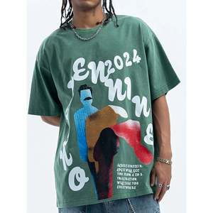 Camiseta Vintage 100% Algodón con Estampado de Arte Callejero, Estilo Urbano y Deportivo, Corte Holgado, Material Jersey - Product Image 2