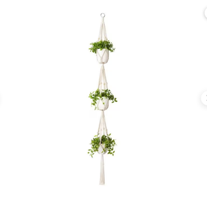 <b>Hanging</b> Planter <b>Boho</b> <b>Wall</b> Decor Home Gifts Customized Macrame Plant Hanger for <b>Wall</b> and Window Decoration - Product Image 2