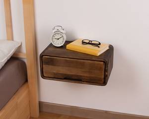 Stylish <b>Floating</b> Wooden Nightstand with <b>Drawer</b> Handmade Modern Storage Nighttable for Bedroom and Living Room Decor - Product Image 4