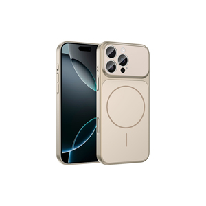 Coque en silicone doré compatible M-Safe de luxe Netzy avec chargement magnétique et protection de l'appareil photo pour iPhone 11 Pro & SE 16 Pro - Product Image 1