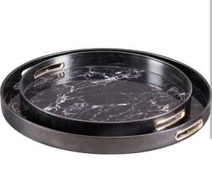 Handmade Iron round Shaped Meena Serving Plate Decorative Metal Sticker For Wedding Tabletop Bulk <b>Dinnerware</b> - Product Image 1