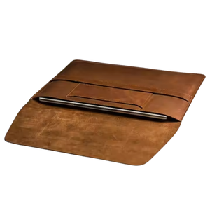 Élégant léger fabriqué à la main Business Portfolio Case Haute qualité en cuir véritable Housse pour ordinateur portable Motif de caractère écologique - Product Image 2