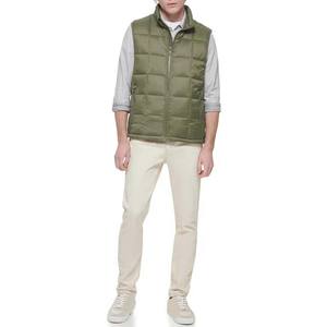 Chaleco impermeable de invierno de poliéster algodón sin mangas con cremallera acolchada ropa de hombre estilo de calle alta en precio al por mayor - Product Image 2