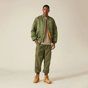 Blouson Bomber Homme Léger à Col Montant, Impression Personnalisée sur le Devant, Couleur Personnalisée, Respirant, Écologique, Manches Longues, Manteau d'Hiver - Product Image 4