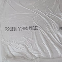 Feuilles de plastique de masquage en HDPE transparent de 16 pi x 350 pi Rouleaux de film PE étanche à l'humidité Utilisation industrielle Rénovation/peinture