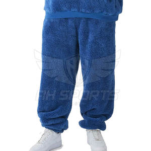 Ensemble de survêtements deux pièces pour hommes de grande taille en polaire Sherpa personnalisée pour l'hiver - Product Image 5