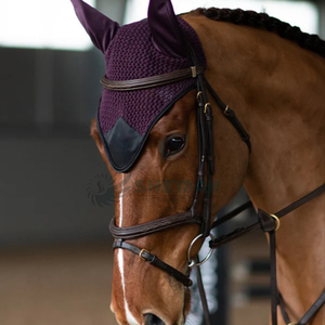 Fly Bonnet สำหรับม้าที่ครอบหูโครเชต์ระบายอากาศได้ดีน้ำหนักเบาซักได้ใส่สบายทำจาก in pakistan - Product Image 5