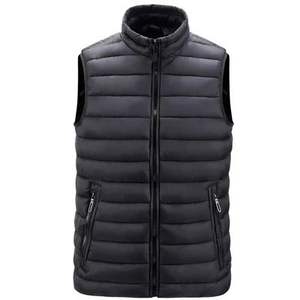 Vente en gros OEM/ODM veste d'hiver légère et décontractée, gilet chaud sans manches pour homme, sans capuche - Product Image 4