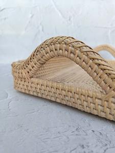 Plateau en rotin exotique en forme de coquillage, artisanat, décoration de table et décoration de Noël de luxe pour la maison - Product Image 5