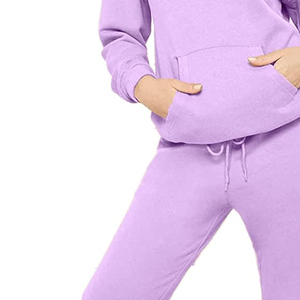 Ensemble de survêtement sportif décontracté à capuche respirant pour femmes, imprimé, manches longues, haut et pantalon pour l'entraînement/la salle de sport - Product Image 6