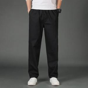 กางเกงผู้ชายฤดูร้อนกางเกงขาตรงขนาดใหญ่กางเกงผ้าคอตตอนขากว้าง5XL กางเกงสีดำระบายอากาศกางเกงทำงานวินเทจ - Product Image 3
