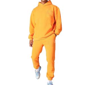 Conjunto Deportivo de Invierno para Hombre con Capucha, 100% Algodón, Corte Regular, Chaqueta y Pantalones que Absorben la Humedad, para Fitness, Running, Caminatas y Uso Diario - Product Image 1