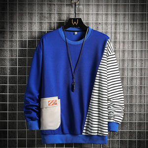 Sudaderas de cuello redondo de algodón 100% con bordado de logotipo personalizado para hombre, jersey liso Unisex con estampado grueso de Color sólido - Product Image 5