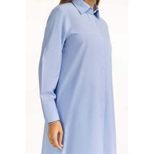 Vestido Camisero Casual Elegante de Tallas Grandes con Botones XS-3XL, Tejido Teñido en Hilo Lavable, Estilo Modesto, Largo hasta la Rodilla o al Suelo, para Ocasiones Diurnas - Product Image 2