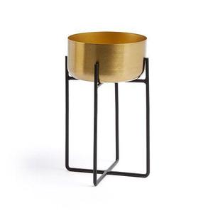 Soporte de maceta de metal rústico decorativo con estilo moderno adecuado para casas patrimoniales e interiores de granjas - Product Image 1