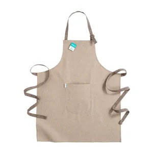 Grembiule Lungo Sostenibile Realizzato in Cotone Riciclato, Accessorio Ecologico - Product Image 1