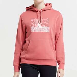 Sudadera con Capucha para Mujer, Hombros Caídos, Mangas Largas, Transpirable, 100% Algodón, con Logotipo Personalizado - Product Image 5