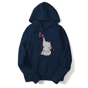 เสื้อฮู้ดพิมพ์ลายไซส์ใหญ่พิเศษสำหรับผู้หญิงเสื้อฮู้ดลำลองมีสไตล์ออกแบบได้ตามต้องการสำหรับฤดูหนาว - Product Image 5