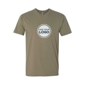T-shirt décontracté pour homme, coupe ajustée, manches courtes, imprimé en sérigraphie, mélange coton/bambou, respectueux de l'environnement - Product Image 4