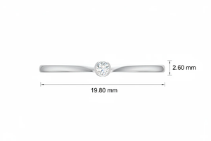 Bague solitaire moderne en diamant flottant, parfaite pour les mariages, les fêtes de fiançailles et la mode quotidienne. - Product Image 2