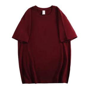 High Quality 240g 100% Cotton Slim Fit Short Sleeve T-Shirts Custom Colorful Price Wholesale Summer Casual Crew Neck - Product Image 2