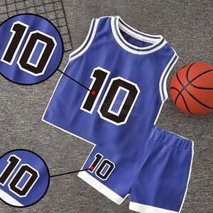 Uniforme de basket-ball pour enfants en tissu extensible confortable, coutures durables, idéal pour l'entraînement quotidien et les matchs - Product Image 3