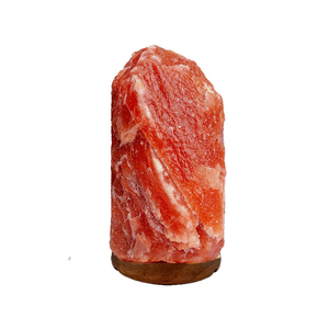 Lámparas de Sal Rosa del Himalaya Hechas a Mano de Primera Calidad de 2-3 Kg con Base de Madera Tallada, Artesanía Natural, Lámpara de Sal para Dormitorio - Product Image 3