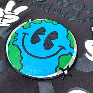 Pull-over polaire d'hiver surdimensionné de luxe pour hommes, impression bouffante, motif solide, col à capuche avec cordon de serrage personnalisé, style Streetwear - Product Image 4