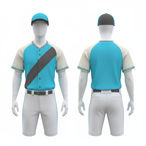 Uniforme de Béisbol PrimeField, Logotipo Personalizado por Sublimación, 100% Poliéster, Cuello en V, Secado Rápido, Unisex, para Entrenamiento y Partidos - Product Image 2