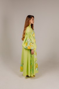 Lin de haute qualité luxe broderie artistique ancienne robe traditionnelle ukrainienne superbe belle robe longue de style Boho - Product Image 4