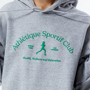 Sudaderas con capucha para mujer con estampado de puff en 3D y logotipo personalizado, ropa de calle de alta calidad, jersey de gran tamaño con hombros caídos, sudadera para mujer - Product Image 6