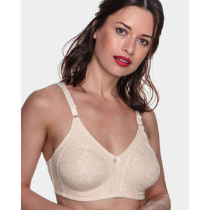 Sujetador Minimizador 360 de Encaje para Mujer, Cómodo, Suave, Inalámbrico, Transpirable, Diseño Sólido, Sin Varillas, Cierre de Gancho, Sin Relleno, Multicolor - Product Image 6