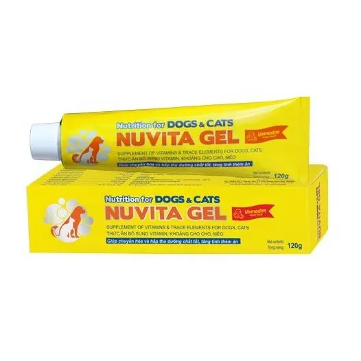 Multivitamin paste Gel supplements for dog cats Nuvita Gel - Pets Nutrition Gel Prestigious Manufacture