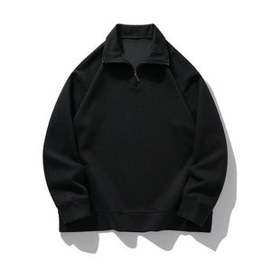 Unisex <b>1</b>/<b>4</b> Quarter Zipper Sweatshirt Custom High Quality Men Blank Quarter <b>Zip</b> Pullover <b>Jumper</b> Half <b>Zip</b> Crop Hoodie Sweatshirts - Product Image 3