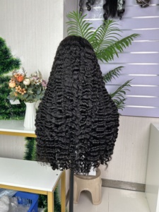 Perruque bouclée birmane 100% cheveux humains bruts haute densité 5*5 avec dentelle frontale - Product Image 2