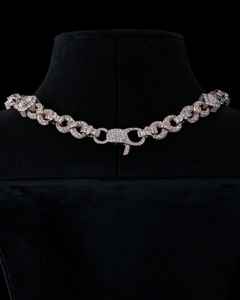 Princesa corte infinito enlace cadena Moissanite diamante elegante atemporal estilo Hip Hop joyería compromiso fiesta boda aniversario - Product Image 5