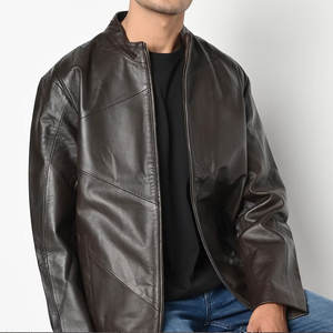 Nueva Chaqueta de Cuero para Hombre, Modelo de Moda, Fabricada en Pakistán, Precio al por Mayor - Product Image 3