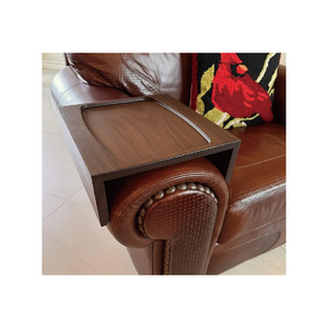 Table d'appoint en bois sur mesure - Support <span class=keywords><strong>de</strong></span> canapé personnalisé en noyer ou en chêne - <span class=keywords><strong>Plateau</strong></span> <span class=keywords><strong>de</strong></span> canapé fait main - Product Image 2
