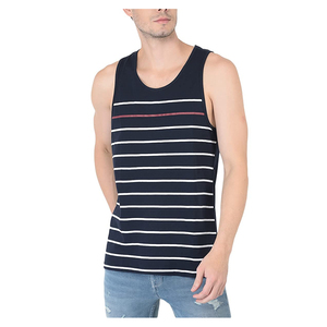 Camiseta sin mangas de poliéster reciclado para hombre, ropa deportiva ecológica de alto rendimiento, proveedor de exportación - Product Image 1