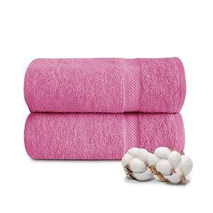 Juego de Toallas de Baño Tejidas 100% Algodón, Color Sólido, Suaves, Absorbentes y Duraderas, Incluye Toallas de Mano y Toallitas, 500g/m2 - Product Image 1