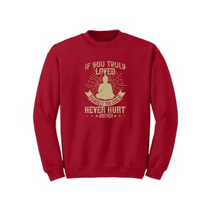 Sweat-shirt en coton mélangé Bouddha Thèmes Imprimer 12 options de couleur Style décontracté 260-280 GSM Placement de conception personnalisable pour l'hiver - Product Image 6