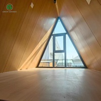 Maison préfabriquée en forme de A, cabane modulaire triangulaire, maison mobile portable, mini-maison préfabriquée pour habitation, vacances, Airbnb, usage en station balnéaire