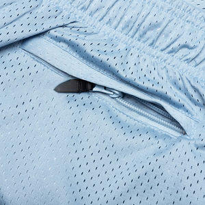 Pantalones cortos de gimnasia para hombre con logotipo personalizado, transpirables, cintura media, estilo informal, patrón sólido, color 100%, malla de algodón, tarifa de venta completa, malla en blanco - Product Image 3